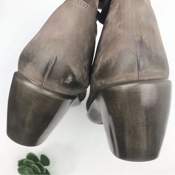 NAOT Taupe Leather MODESTO Ruched Ankle Boots - Picture 8 of 14
